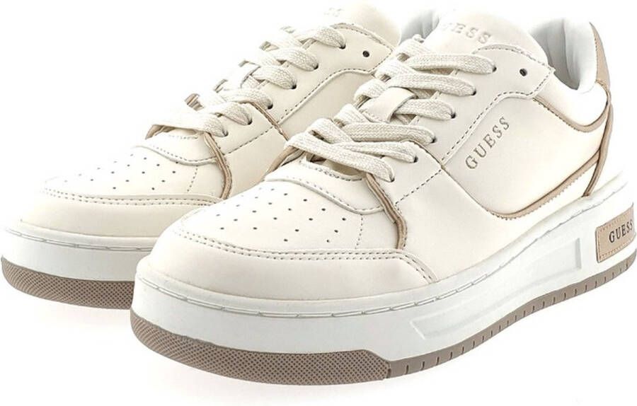 GUESS Tokyo Lage Dames Sneakers Wit Goud - Foto 5