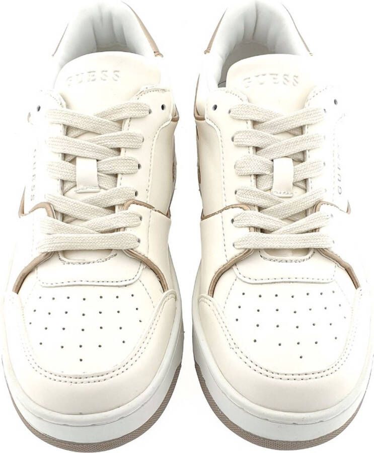 GUESS Tokyo Lage Dames Sneakers Wit Goud