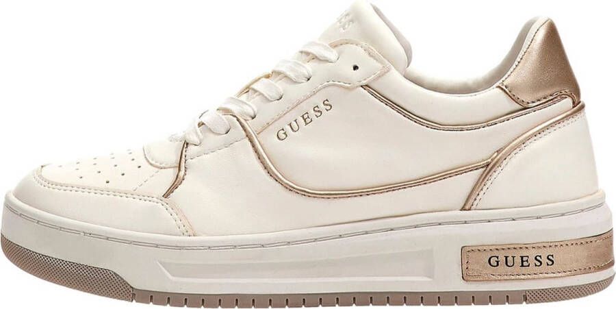 GUESS Tokyo Lage Dames Sneakers Wit Goud - Foto 8