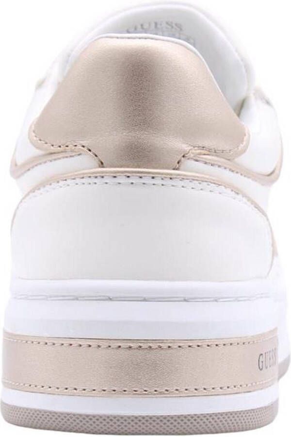 GUESS Tokyo Lage Dames Sneakers Wit Goud - Foto 4