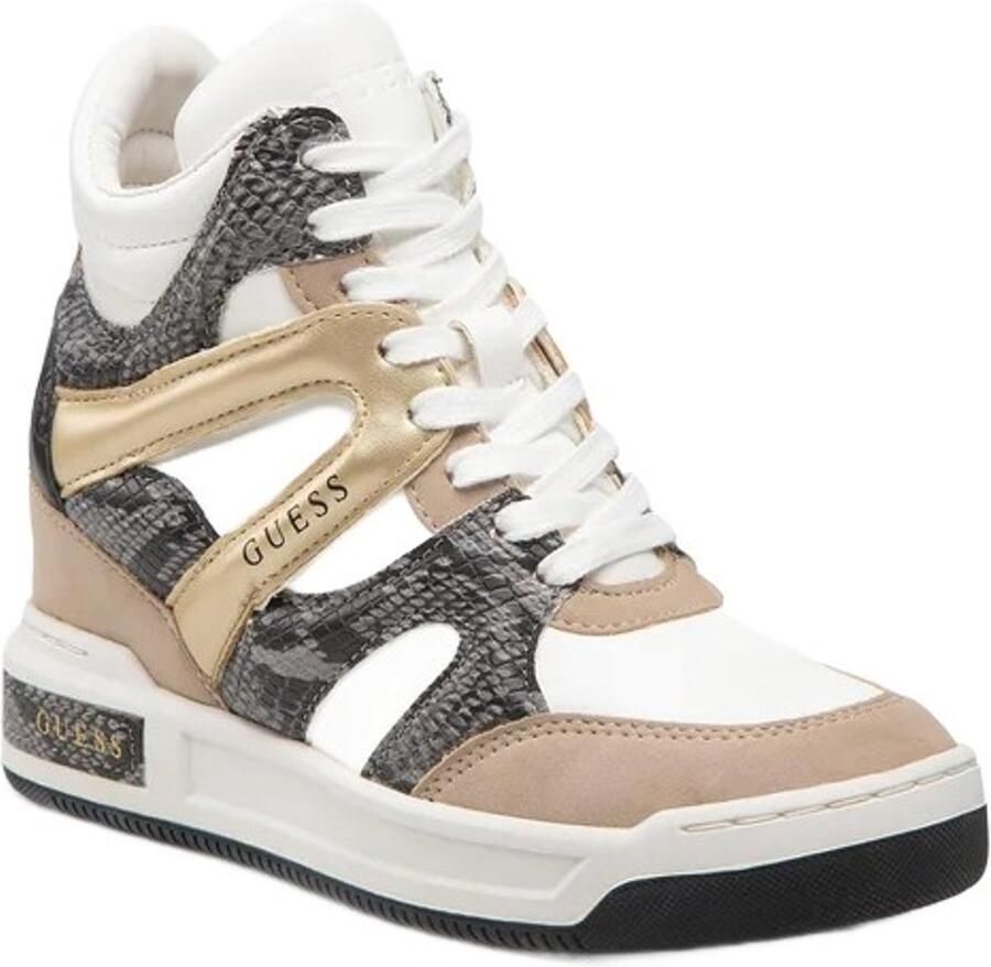 GUESS Dames Sneakers Tullia Witte Hoge Sportieve Schoenen