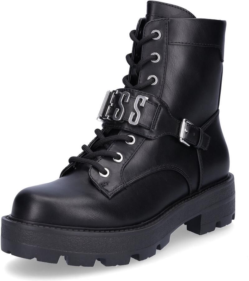 GUESS Yanzy chunky veterboots zwart