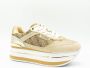 Guess Beige Sportieve Instap Sneakers met Veters Multicolor Dames - Thumbnail 9