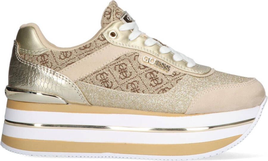 GUESS Hansin Active Lady Dames Sneakers Beige Bruin