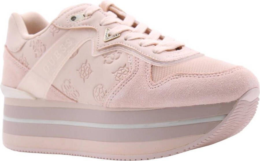 GUESS Harinna Dames Sneakers Hoog Blush