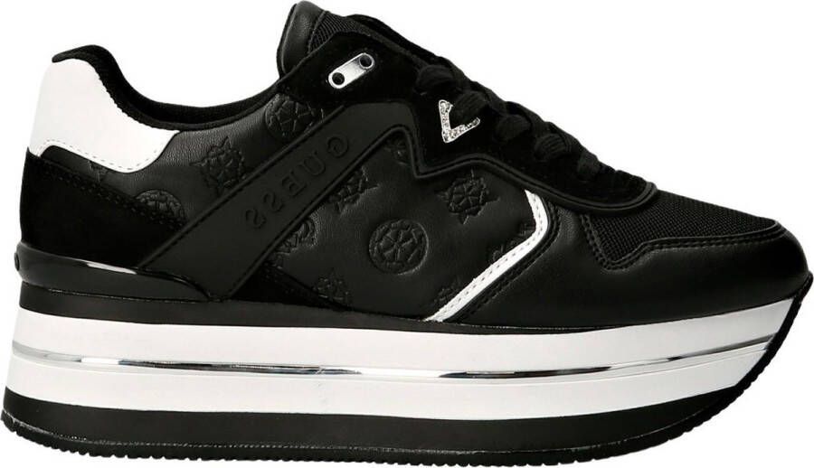 Guess Sneakers Zep Harinna Pelle 4G Logo D23Gu26 Fl7Harfal12 Zwart Dames