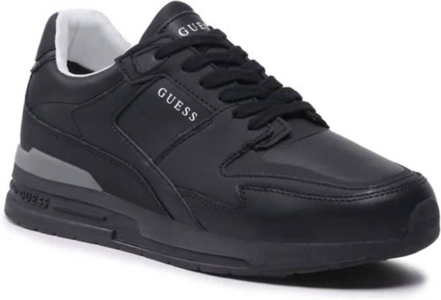 GUESS Heren Sneakers Zwart Model FM5ENNELE12 Stijlvol en Comfortabel Lage Schoen met Platte Hak en Vetersluiting