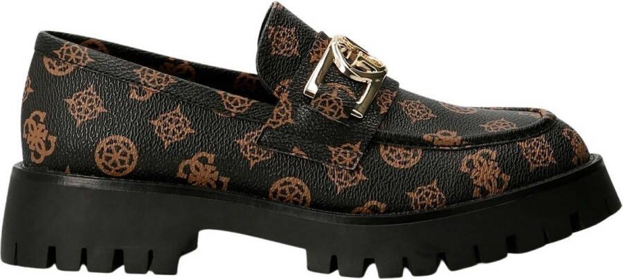 Guess Dames Casual Multi-Color Synthetische Mocins Black Dames