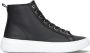 GUESS Invyte Hoge sneakers Leren Sneaker Dames Zwart - Thumbnail 2