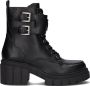 GUESS Kaylana Veterboots Laarzen Met Veters Dames Zwart - Thumbnail 3