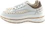 Guess Witte en bruine damesschoenen met gouden details White Dames - Thumbnail 2