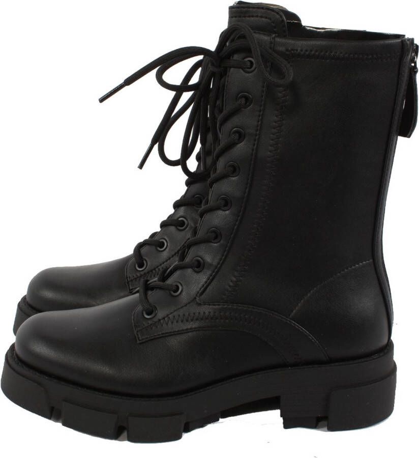 GUESS Madaya Veterboots Laarzen Met Veters Dames Zwart