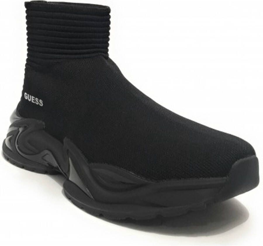 GUESS Men's shoes sneaker Belluno sock Zwart