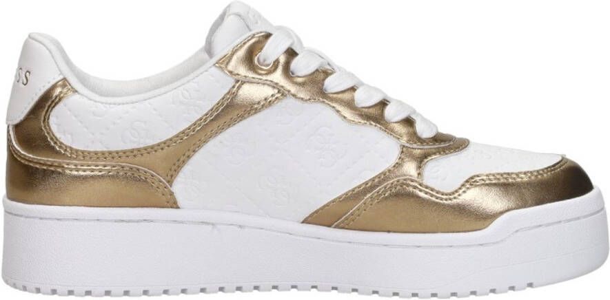 GUESS Miram Sneakers Laag Goudkleur