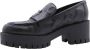 Guess Zwarte Casual Leren Mocassins voor Dames Black Dames - Thumbnail 1