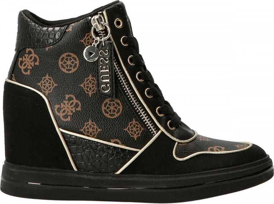 GUESS Nangy Dames Sneakers Brown Black