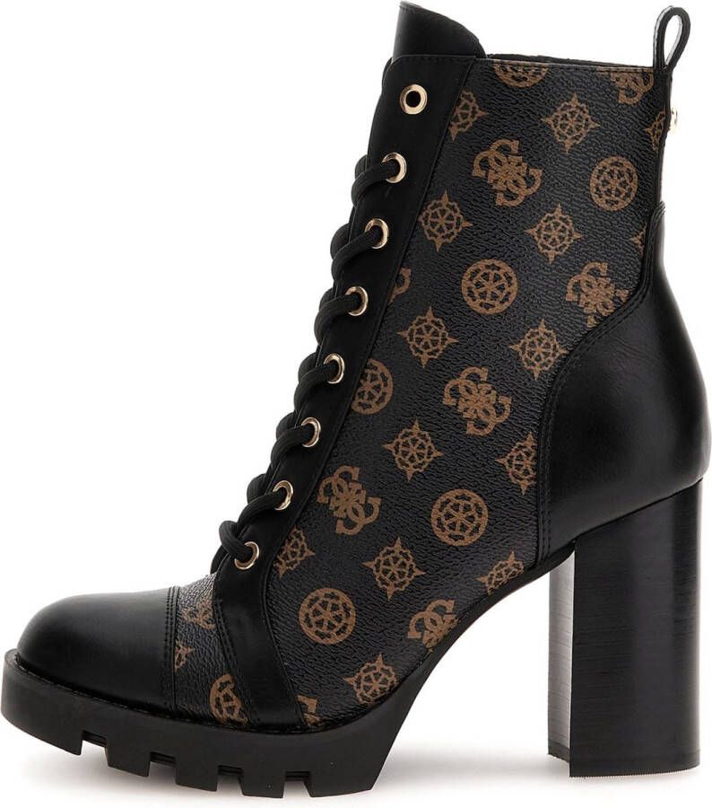 GUESS Neady Dames Blokhak Laarzen Brown Ocra