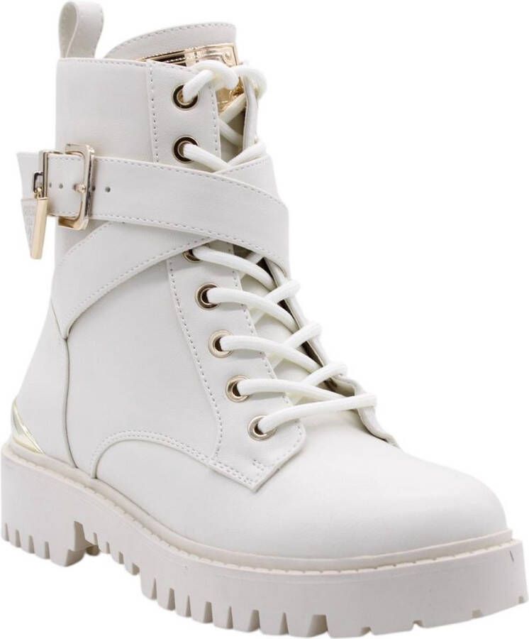 Guess Modieuze Anfibi Laarzen met Gouden Details Beige Dames