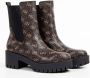 Guess Leren Enkellaarzen met 4G Logos en Metalen Logo Black Dames - Thumbnail 1
