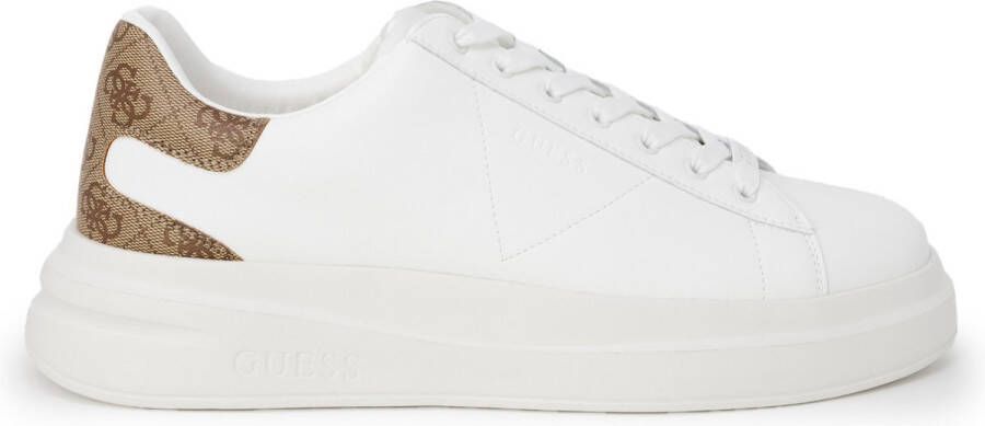 Guess Polyethyleen Sneaker met 4 5 cm Hak White Heren