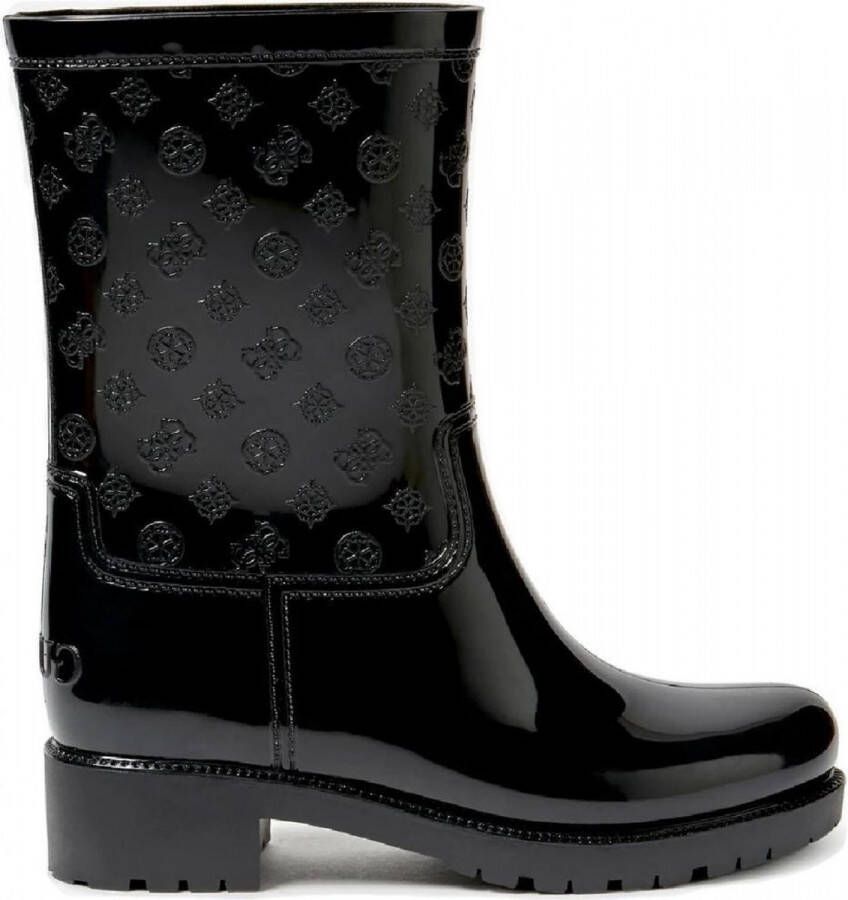 Guess Ribba regenlaars met logoprint en lakfinish