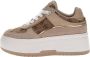 Guess Lente Zomer Dames Sneakers Collectie Beige Dames - Thumbnail 6