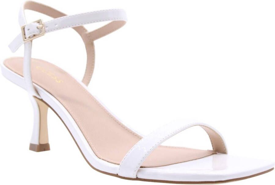 Guess Stijlvolle Witte Hoge Hak Sandalen White Dames