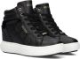 Guess Dames Casual Sneakers Zwart Synthetisch Materiaal Black Dames - Thumbnail 2