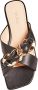 Guess Stijlvolle Leren Slipper met Vierkante Neus Black Dames - Thumbnail 3
