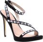 Guess Kaiha TC 105 Zwarte Suède Strass Sandalen Black Dames - Thumbnail 6