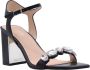 Guess Kaiha TC 105 Zwarte Suède Strass Sandalen Black Dames - Thumbnail 5