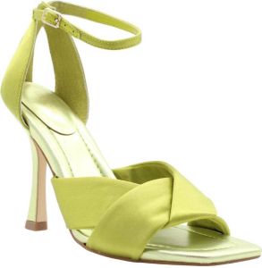Guess Satin Sandaal met Vlechtwerk Groen Dames