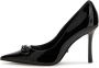 Guess Decolleté van Lakleer met Zilveren Logo Gesp Black Dames - Thumbnail 1