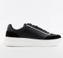 Guess Moderne leren sneakers met handtekeninglijn - Thumbnail 1