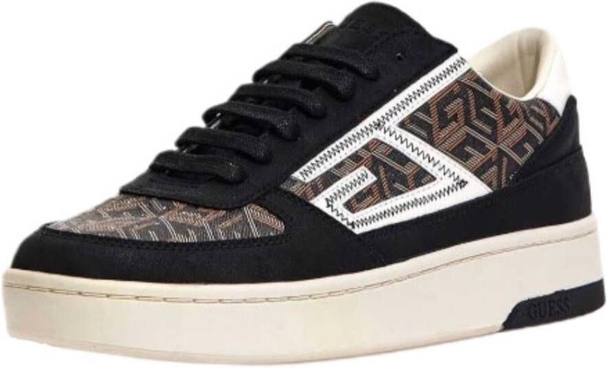GUESS Silea Heren Sneakers in Natuurlijk Bruin Leer Stijlvolle en Comfortabele Sportschoenen