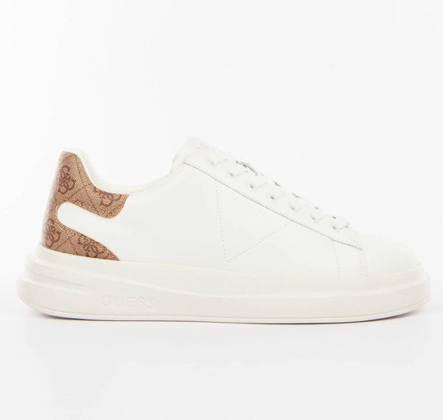 Guess Polyethyleen Sneaker met 4 5 cm Hak White Heren