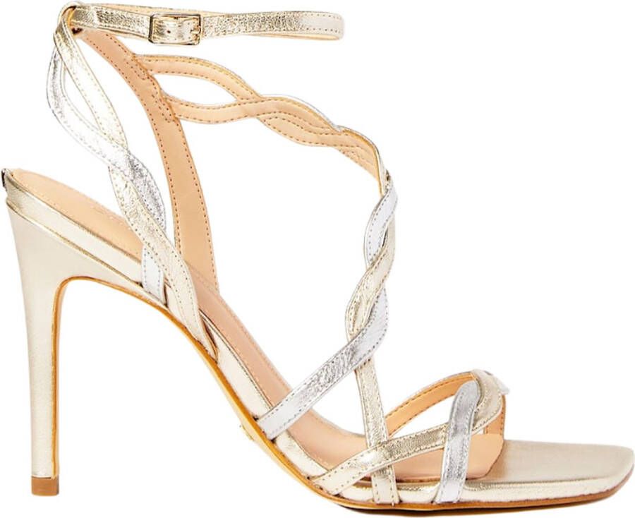 Guess Strappy High Heel Sandal Syivia Yellow Dames - Foto 4