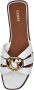GUESS leren slippers met G-logo wit - Thumbnail 3