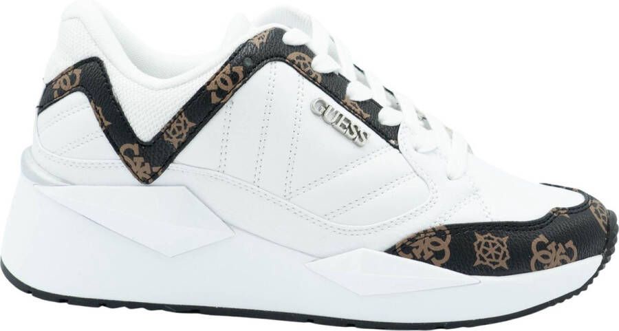 GUESS Traves Active Lady Dames Sneakers White Brown