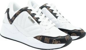 GUESS Traves Active Lady Dames Sneakers White Brown
