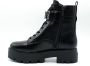 Guess Zwarte Veters Polyurethaan Laarzen Black Dames - Thumbnail 2