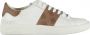 GUESS Verona Stripe Heren Sneakers Wit Beige - Thumbnail 2
