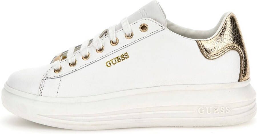 GUESS Vibo Dames Sneakers Laag White Gold