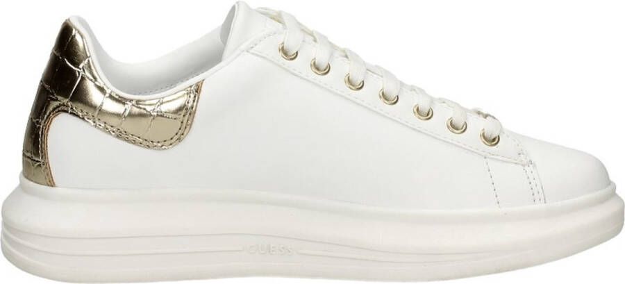 Guess Minimalistische Sneaker met Verhoogde Zool en Kokos Laminaat White Dames - Foto 3