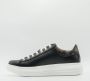 Guess Dames Sneakers Vibo van leer zwart bruin Wit Dames - Thumbnail 6