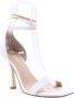Guess Witte Stiletto Sandalen met Vierkante Neus White Dames - Thumbnail 1