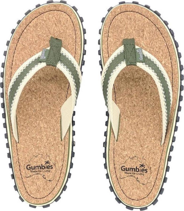 Gumbies Corker Teenslippers Unisex Khaki