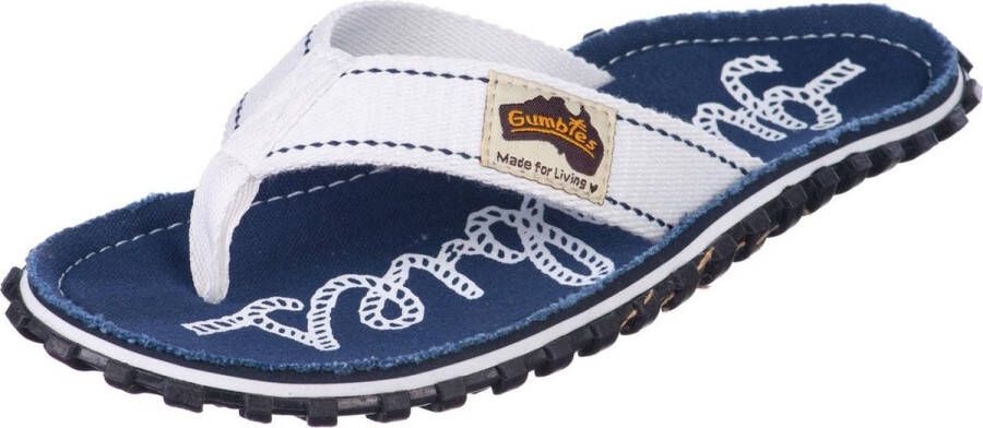 Gumbies Teenslippers Dames Rope Nautical Blauw wit