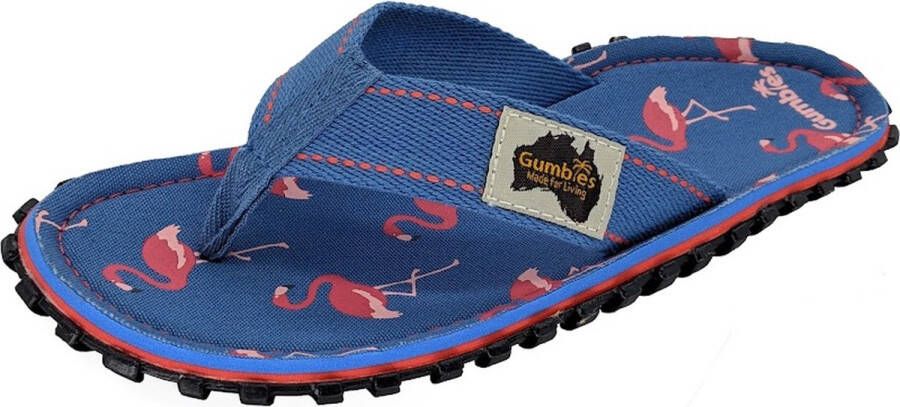 Gumbies Teenslippers | Unisex | Flamingo | Blauw Rood