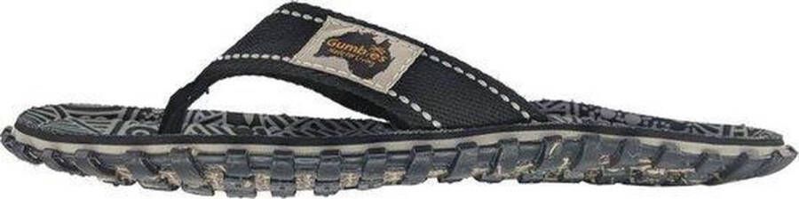 Gumbies heren Teenslipper ISLANDER CANVAS SLIPPERS BLACK SIGNATURE PATTERN - Foto 1